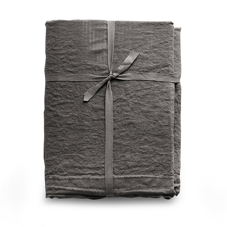 Federa in lino stone - washed effetto no stiro, loft 49 - CoCo's Home