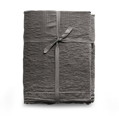 Federa in lino stone - washed effetto no stiro, loft 49 - CoCo's Home