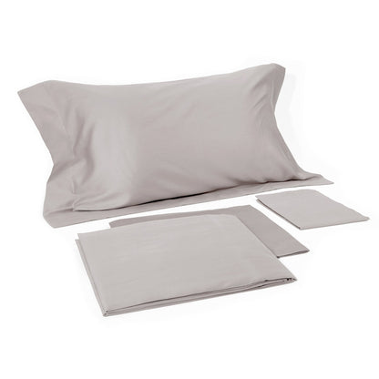 Federa in raso di puro cotone tinta unita, elegance satin - CoCo's Home