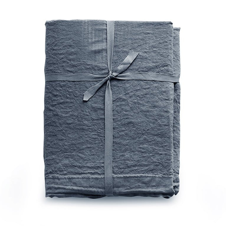 Lenzuolo sopra in lino stone - washed effetto no stiro, loft 49 - CoCo's Home
